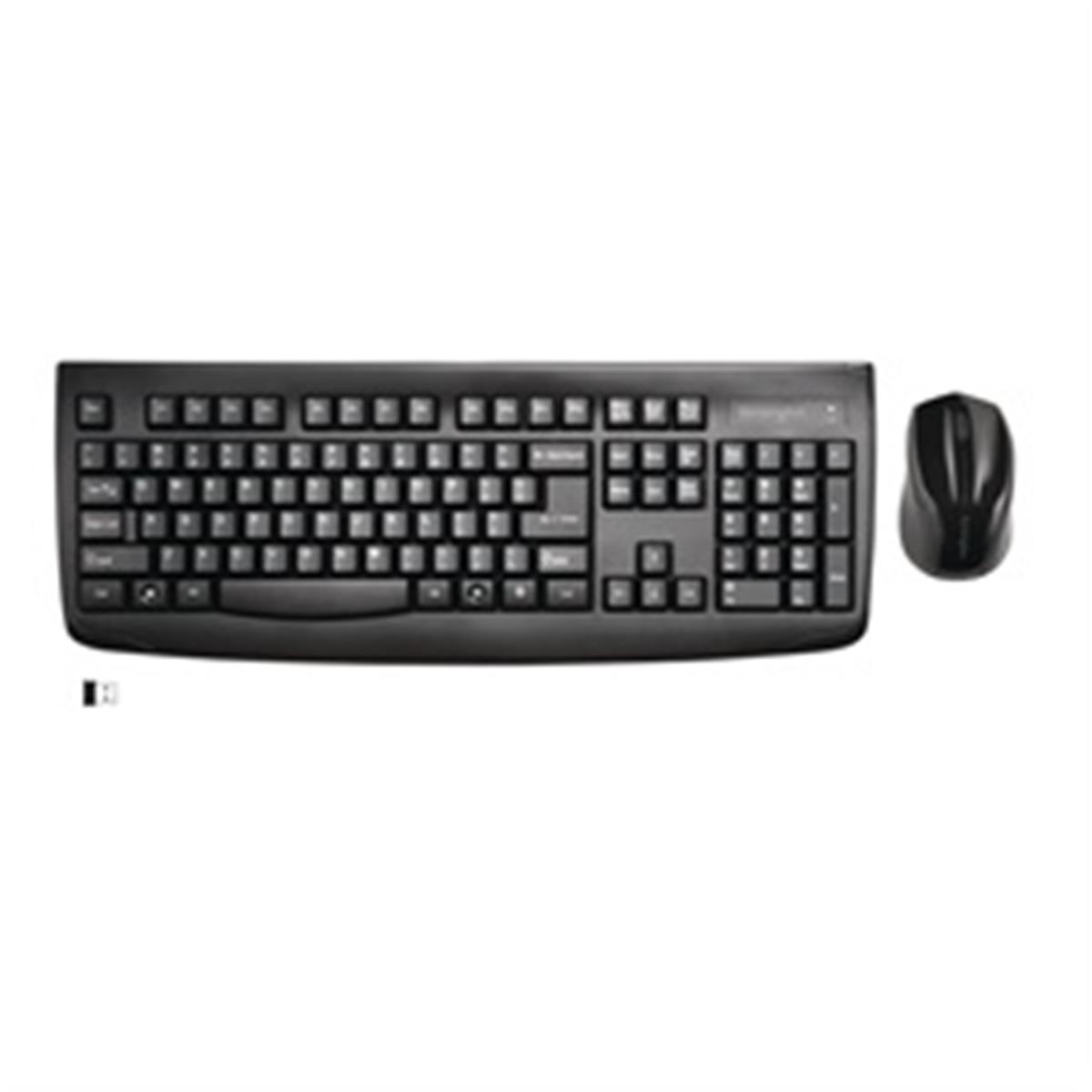 Picture of Kensington K72324USA Pro Fit Keyboard with Mice Wireless Desktop Set, Black