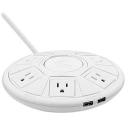 Picture of Accell D080B-048F 6 ft. Power Air 1080J Surge Protector & USB Charging Station&#44; White