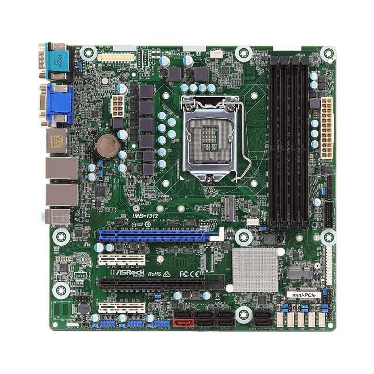 Picture of ASRock IMB-1312 Ci7 i5 i3 Celeron S1151 64GB DDR4 PCIe Micro ATX