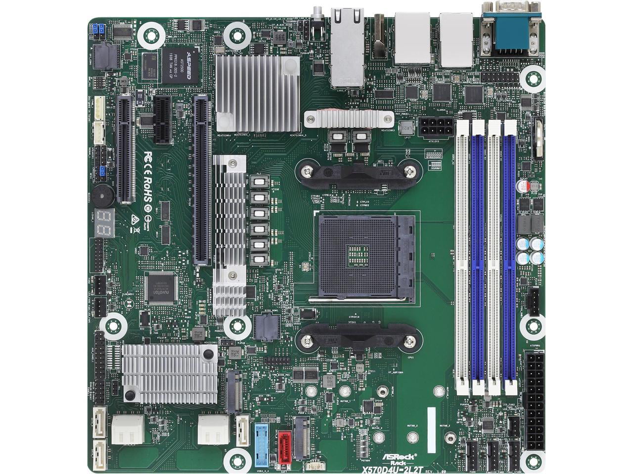Picture of Asrock X570D4U-2L2T Amd Ryzen Max128Gb DDR4 PCIe Micro-Atx Processor