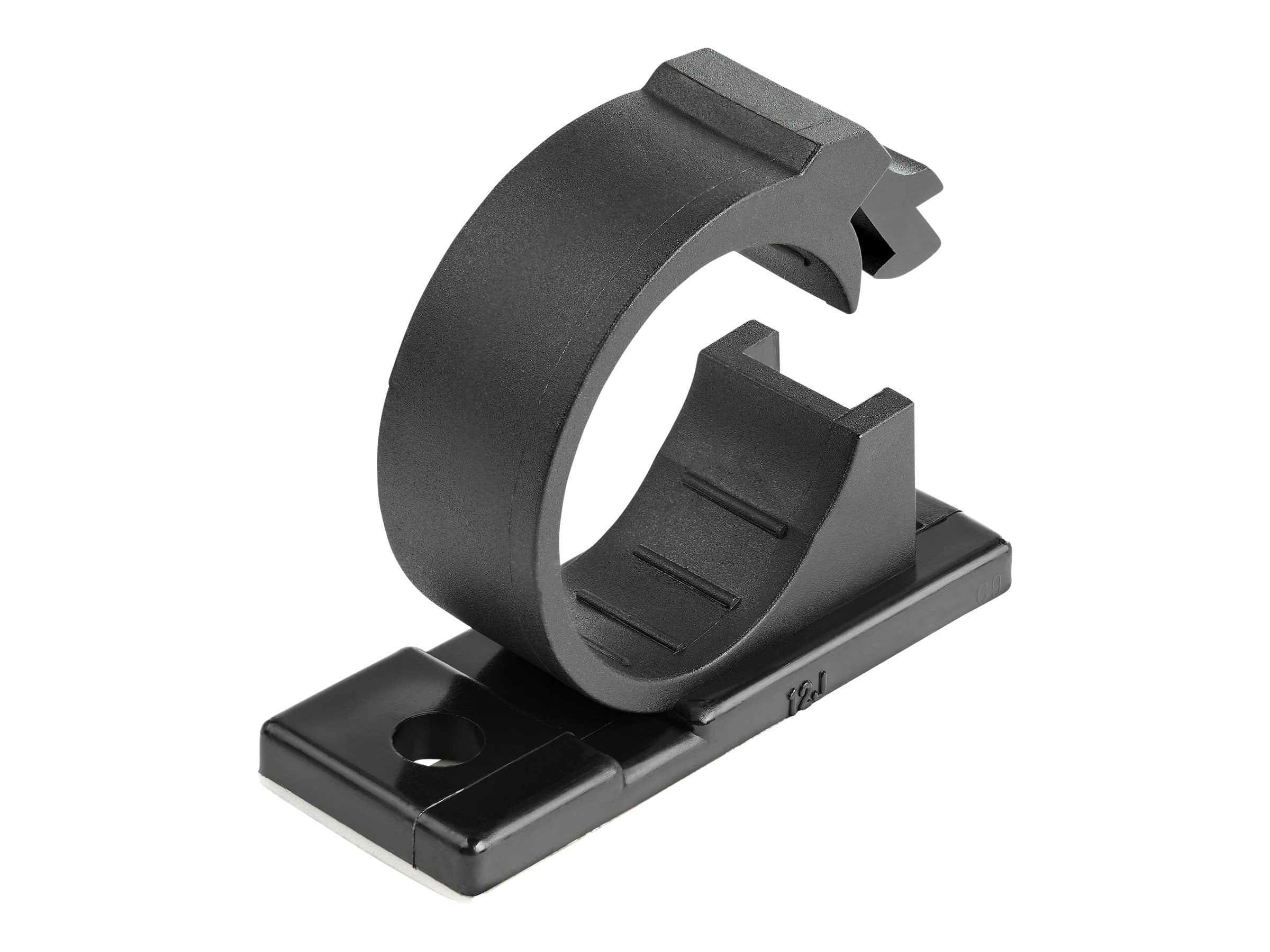 100 Adhesive Cable Management Clips, Black