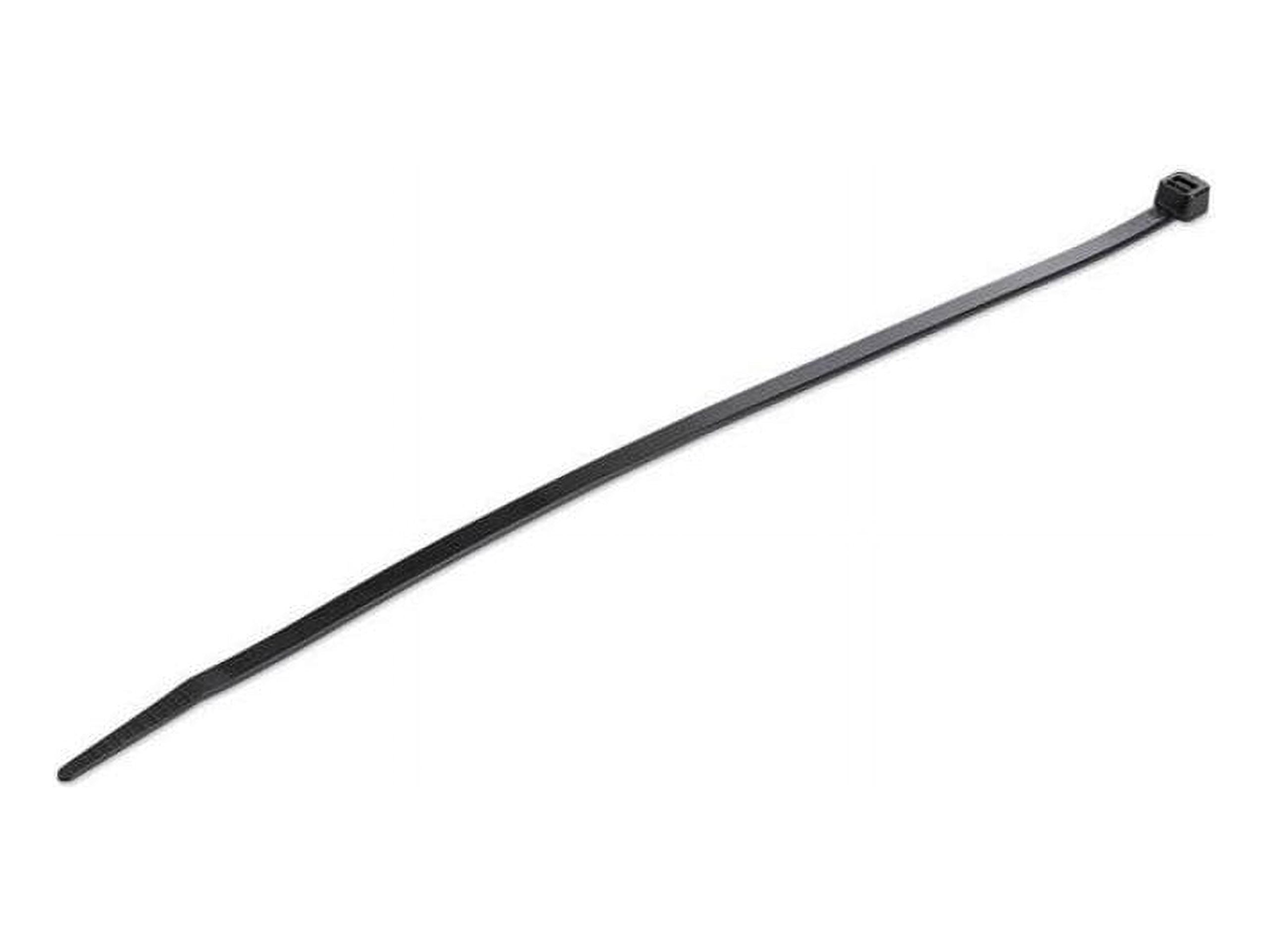 10CB Nylon Plastic ZipTie, Black - Extra Large - Pack of 1000