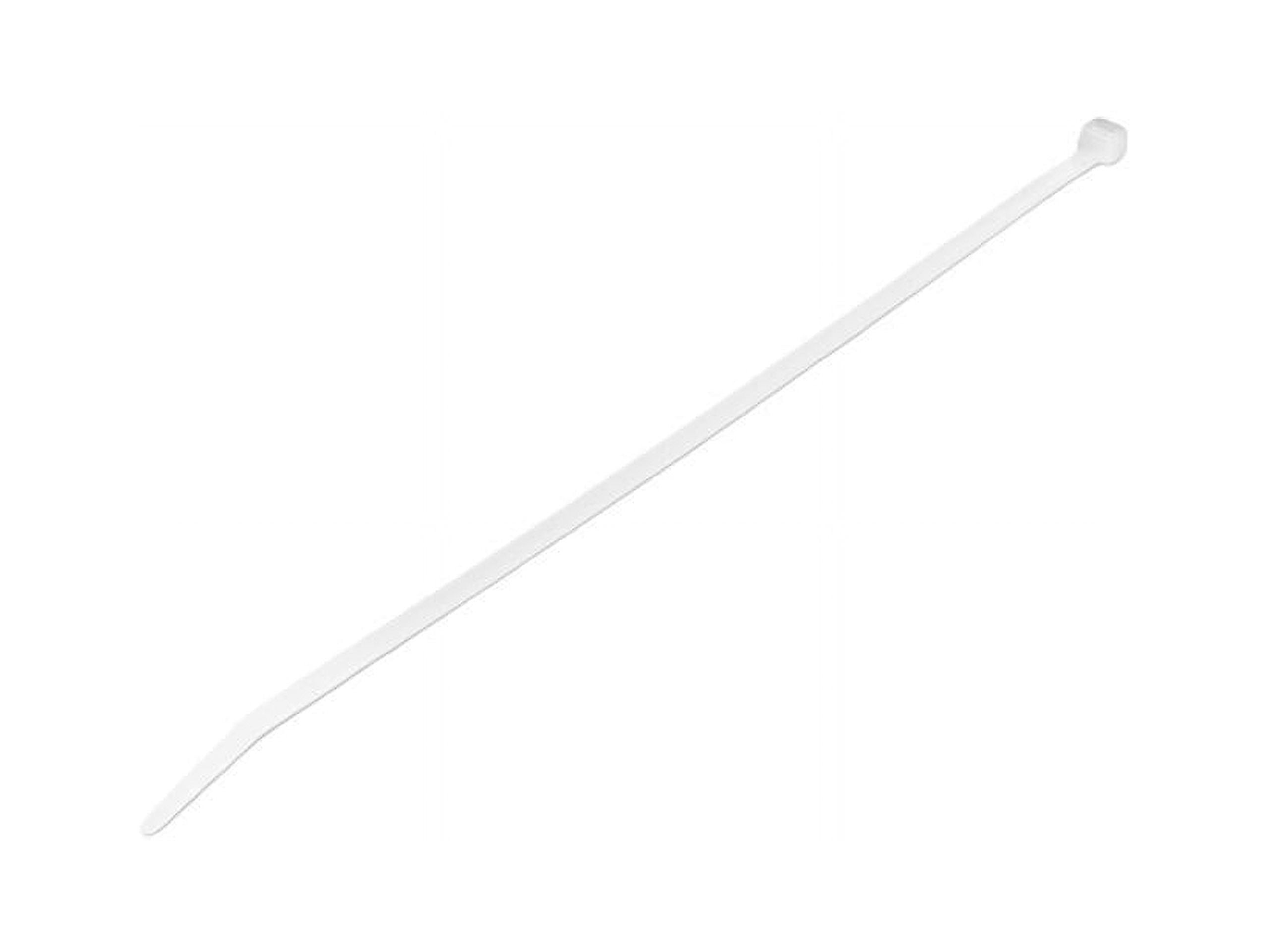 10 CB Nylon Plastic Zip Tie, White - Extra Large - Pack of 100