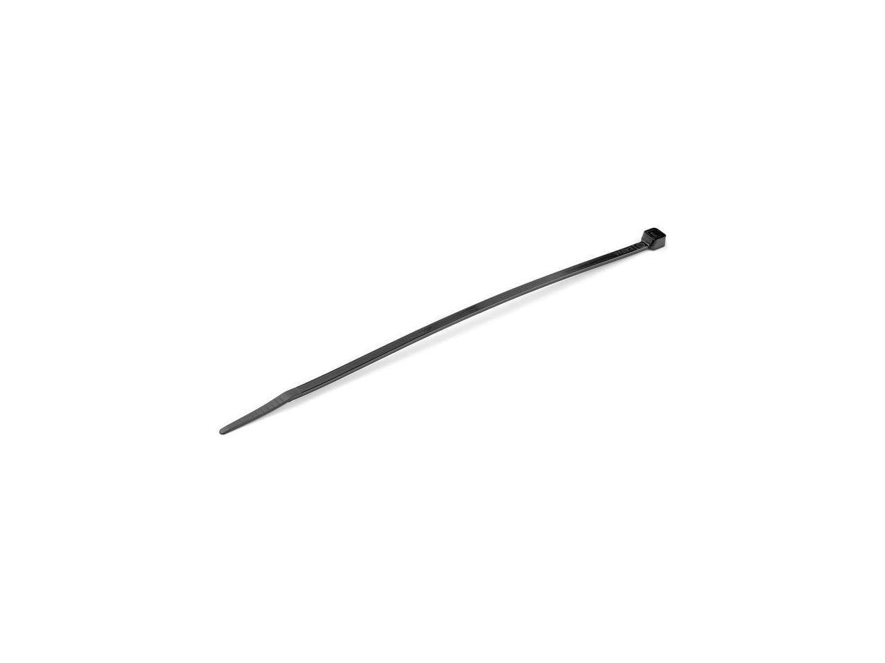 8 Cable Nylon Plastic Zip Tie, Black - Large - Pack of 100