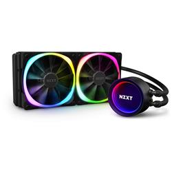 NZXT Kraken X63 RGB 280mm - RL-KRX63-R1 - AIO RGB CPU Liquid Cooler - Rotating Infinity Mirror Design - Improved Pump - Powered by CAM V4 - RGB Connector - AER RGB V2 120mm Radiator Fans (2 Included)