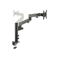 Single Pole Arm Multi-Angle Monitor Desk Mount, Brown