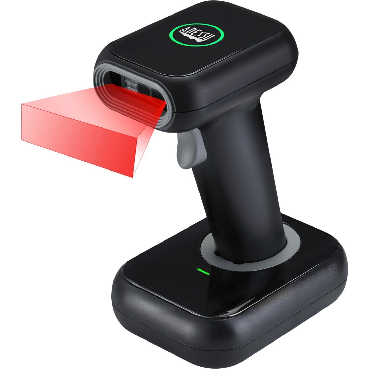 Picture of Adesso NUSCAN 2700R 2D Handheld Wireless Barcode Scanner with Charger Cradle