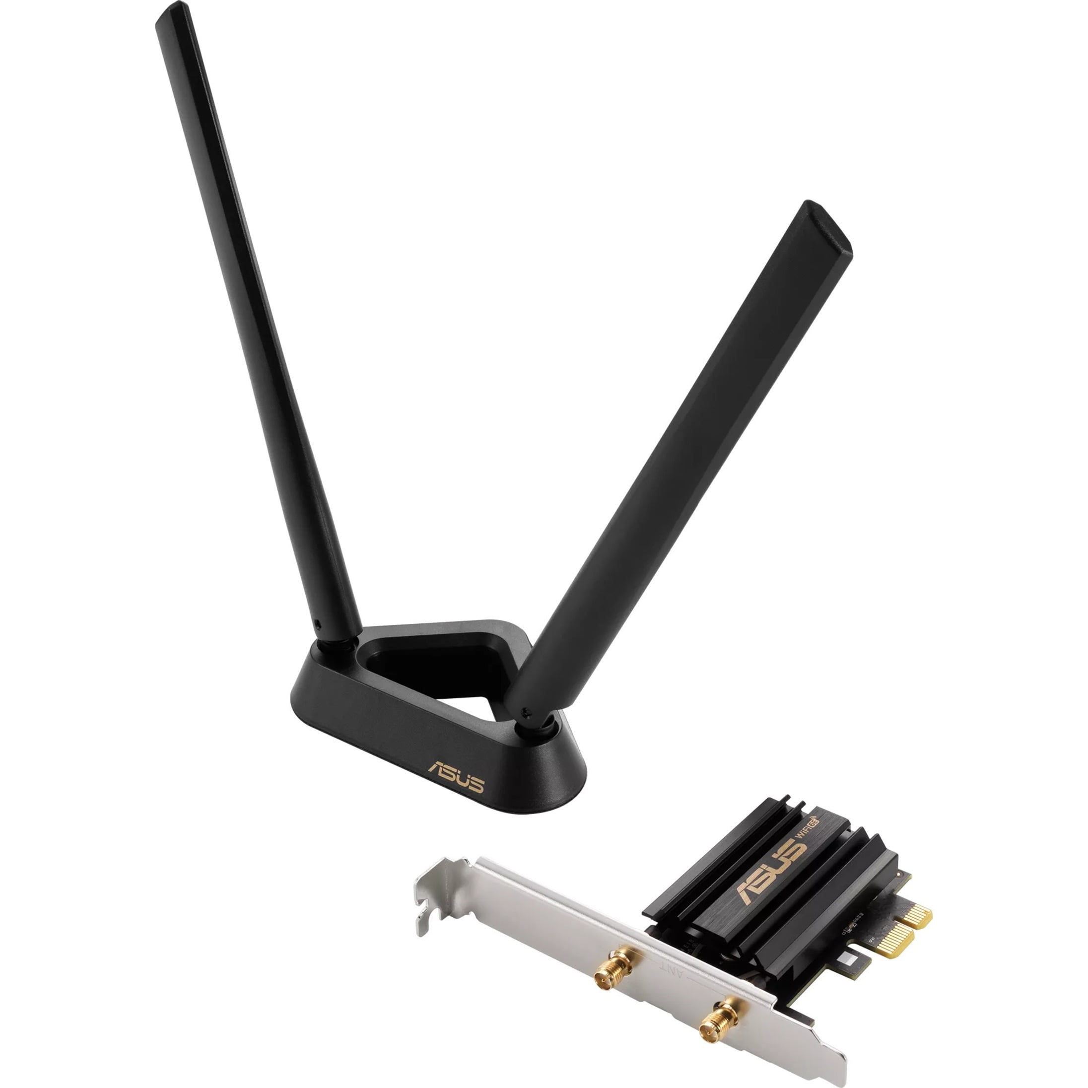 Picture of Asus Tek PCE-AXE58BT NT WiFi 6E PCI-E Adapter with 2 External Antennas