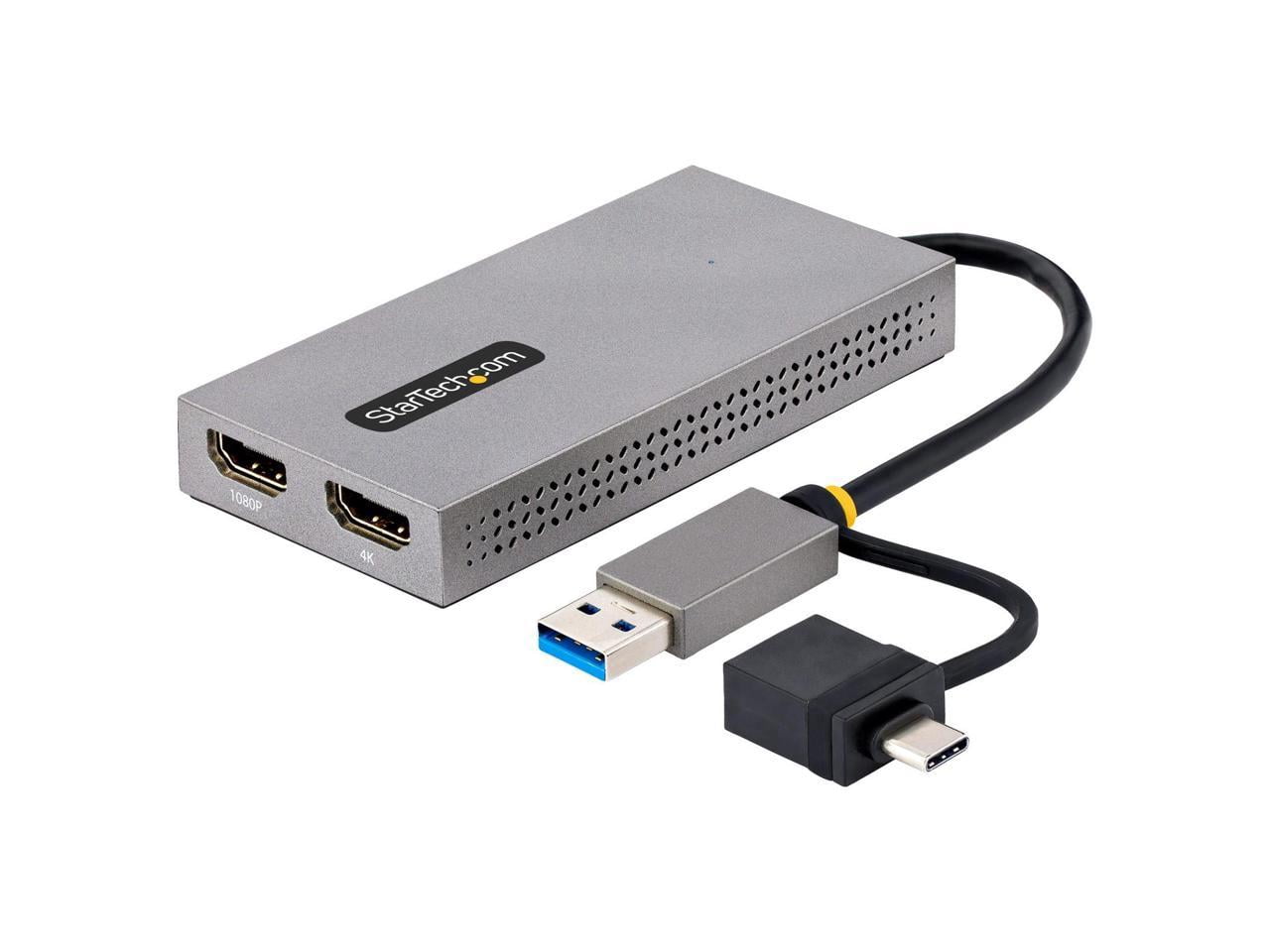 4K 30 Hz 2 Port USB to Dual HDMI Adapter