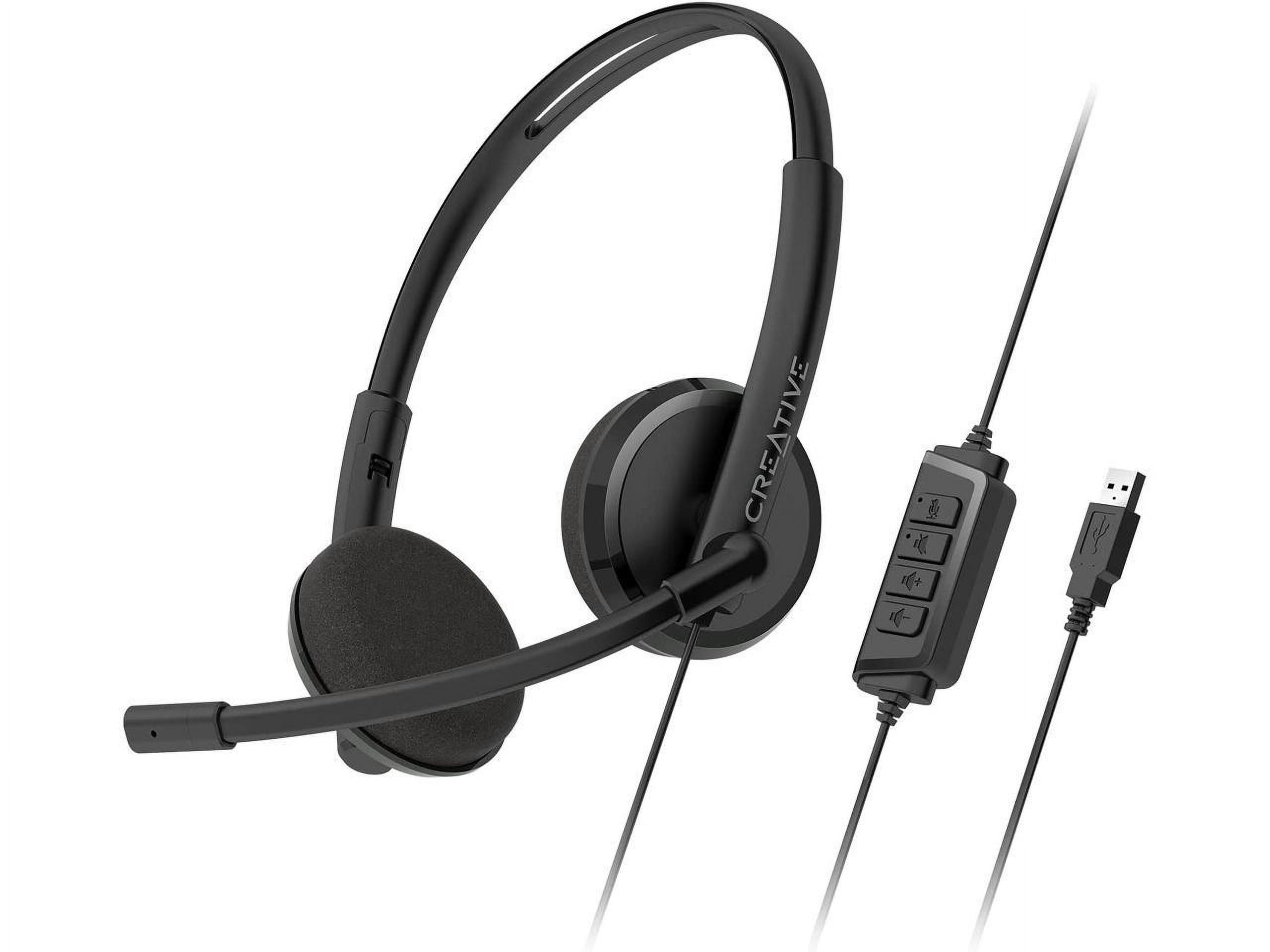 Picture of Creative Labs 51EF1070AA001 HS220 USB Headset, Black