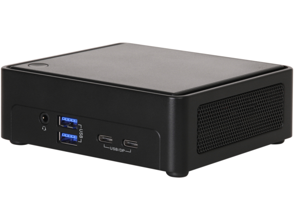 Picture of ASRock NUCS BOX-1360P-D4 13th Generation Fanned Ci7-1360P 64GB DDR4 Intel Iris Xe Mini Personal Computer Barebone System&#44; Black