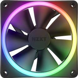 Picture of NZXT RF-D12SF-B1 F120 RGB Duo 120 mm FDB 4-pin PWM Cooling Fan&#44; Black