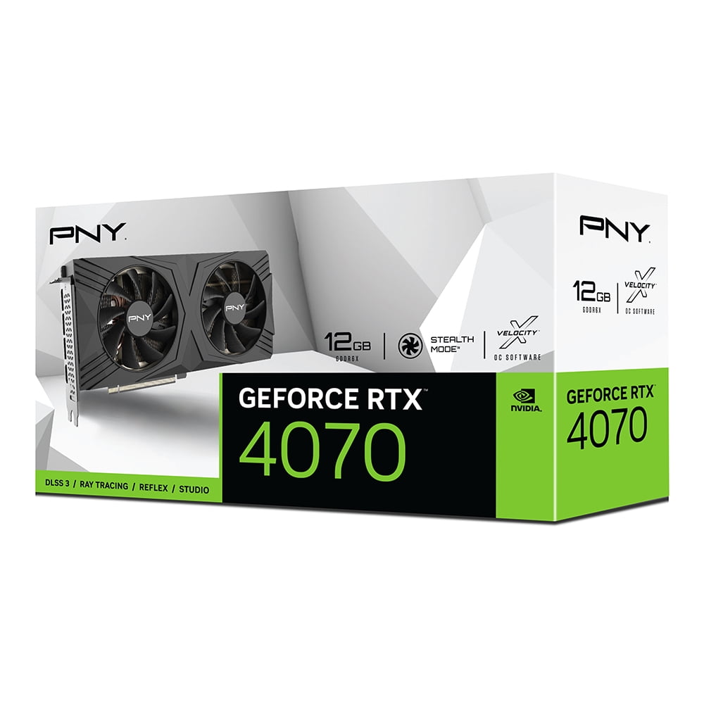 Picture of PNY Technology VCG407012DFXPB1 GeForce RTX 4070 12GB Verto Dual Fan Graphics Card