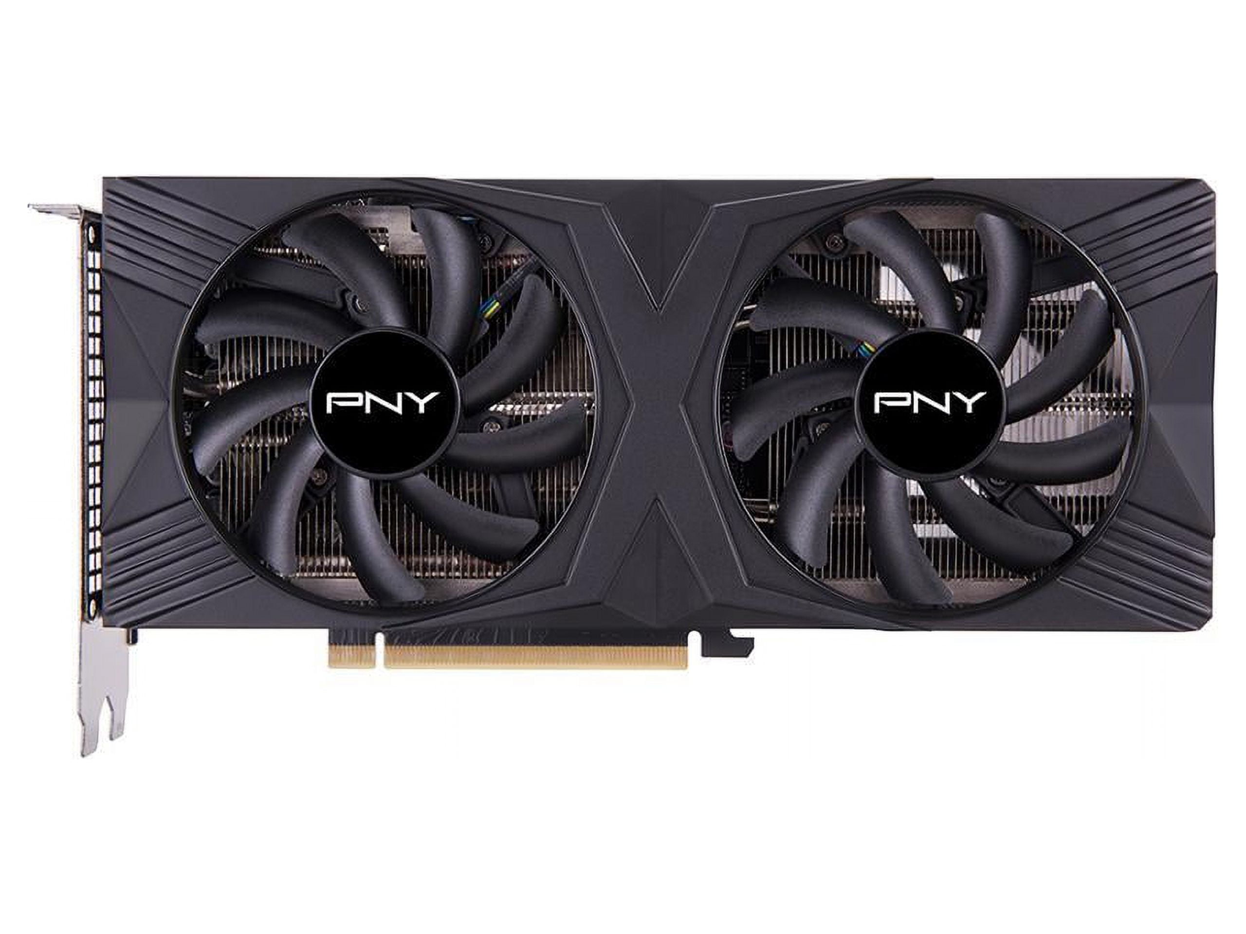 Picture of PNY Technology VCG4060T8DFXPB1 VCX Geforce RTX 4060 Ti 8GB Verto Dual Fan with DLSS 3, Black