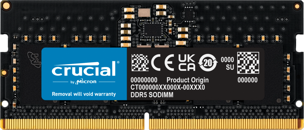 Picture of Crucial CT8G56C46S5 8GB DDR5 5600Mhz SODIMM RAM Cards