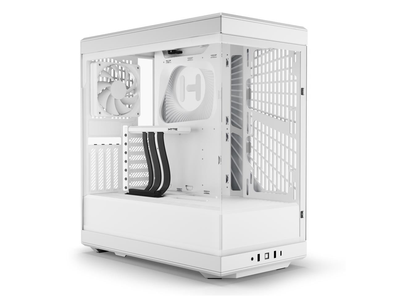 Y40 Mid Tower ATX S-Tier Aesthetic Case, Snow White
