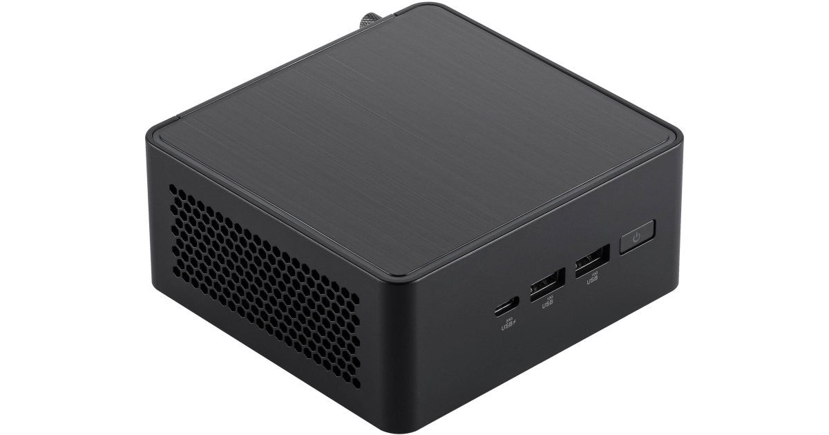 Picture of Asus Tek RNUC14RVHU5068CUI 14 PRO Core Ultra 5 16GB RAM 512GB SSD Windows 11 Pro Tall Mini Desktop Computer&#44; Black