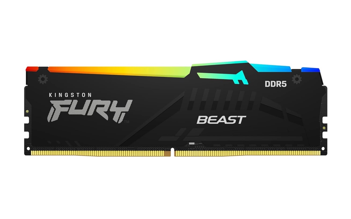 Picture of Kingston KF560C30BBAK2-32 Fury Beast RGB XMP 32GB 6000MTs DDR5 CL30 DIMM Desktop Gaming Memory Kit&#44; Black