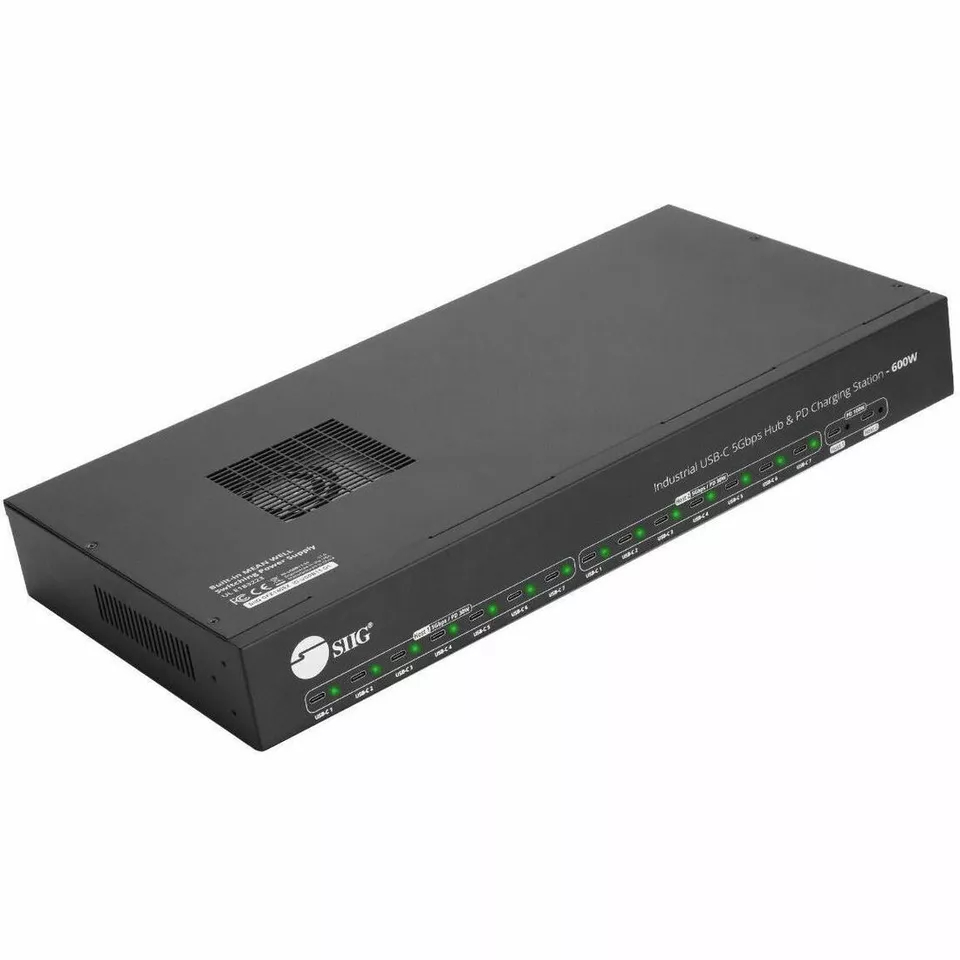 Picture of SIIG ID-US0B11-S1 AC 16PT Industrial 600W USB-C PD Charging Station