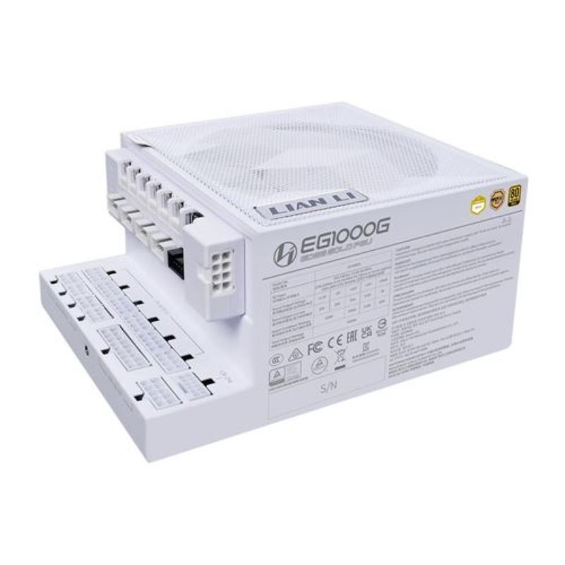 Picture of Lian-Li EG1000G WH 1000W 80 Plus Gold with ATX Retail Hub Full Modular Power Supply - White