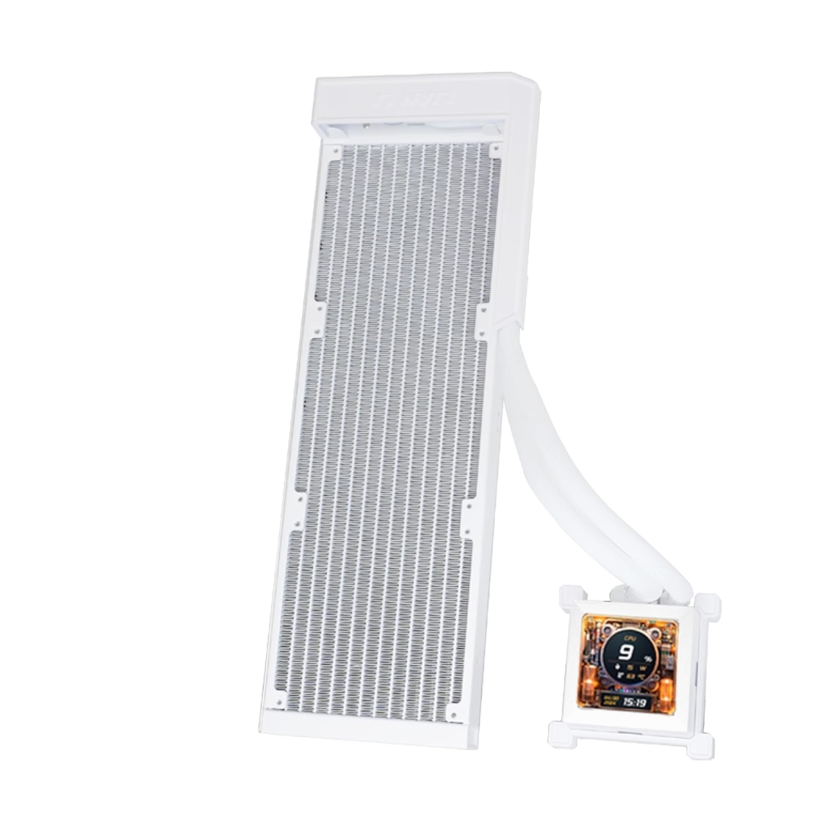 Lian-Li HSLCD36NW 2.88 in. IPS LCD Fan Hydroshift LCD 360 AIO Water Cooling System, White