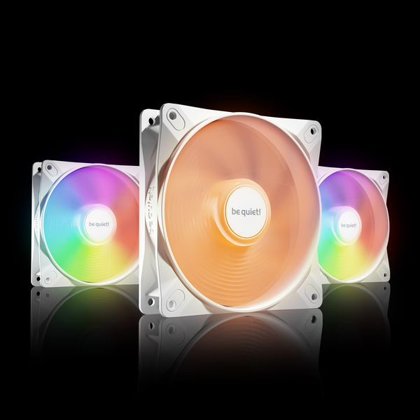 Picture of be quiet BL122 120 x 120 mm Light Wings LX PWM ARGB LED Case Fan&#44; White - Triple