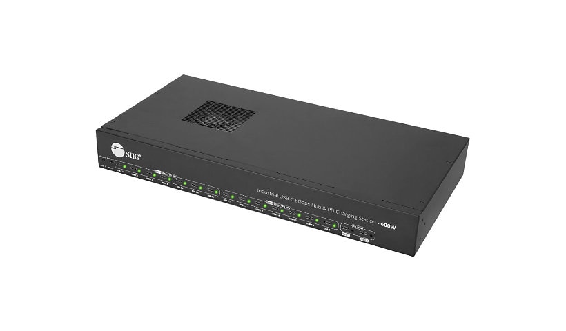 ID-US0B11-S3 600 watt Industrial USB-C 5Gbps Hub & PD Charging Station