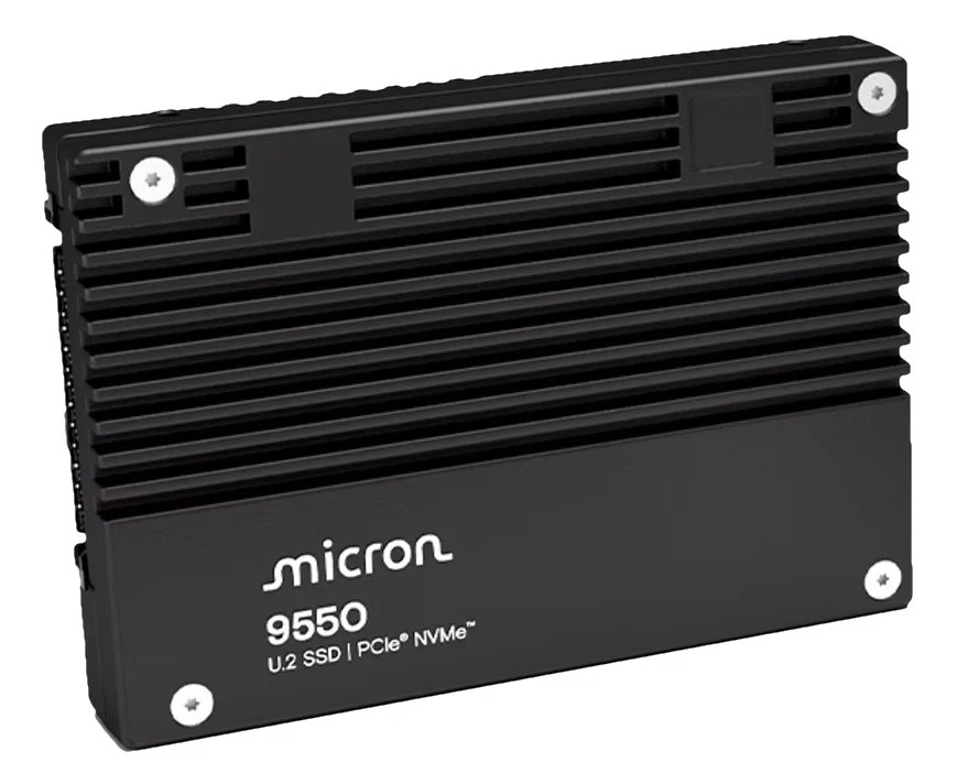 Picture of Micron MTFDLAL7T6THA-1BK1DABYYR 7.6TB 9550 Pro NV Me U.2 15 mm Enterprise SSD