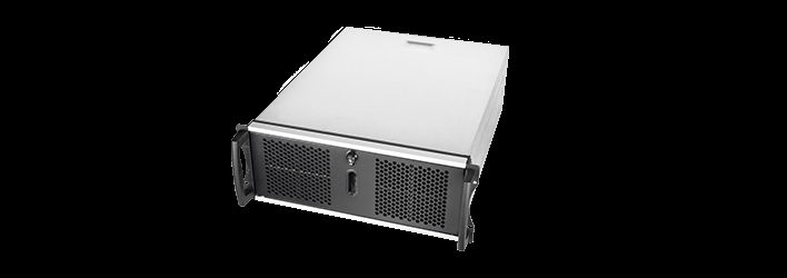 Picture of Chenbro RM41300-013000 21.5 4U 5-Bay 5.25 x 3.5 3-Bay ODD Black Brown RM Industrial Server Chassis Box