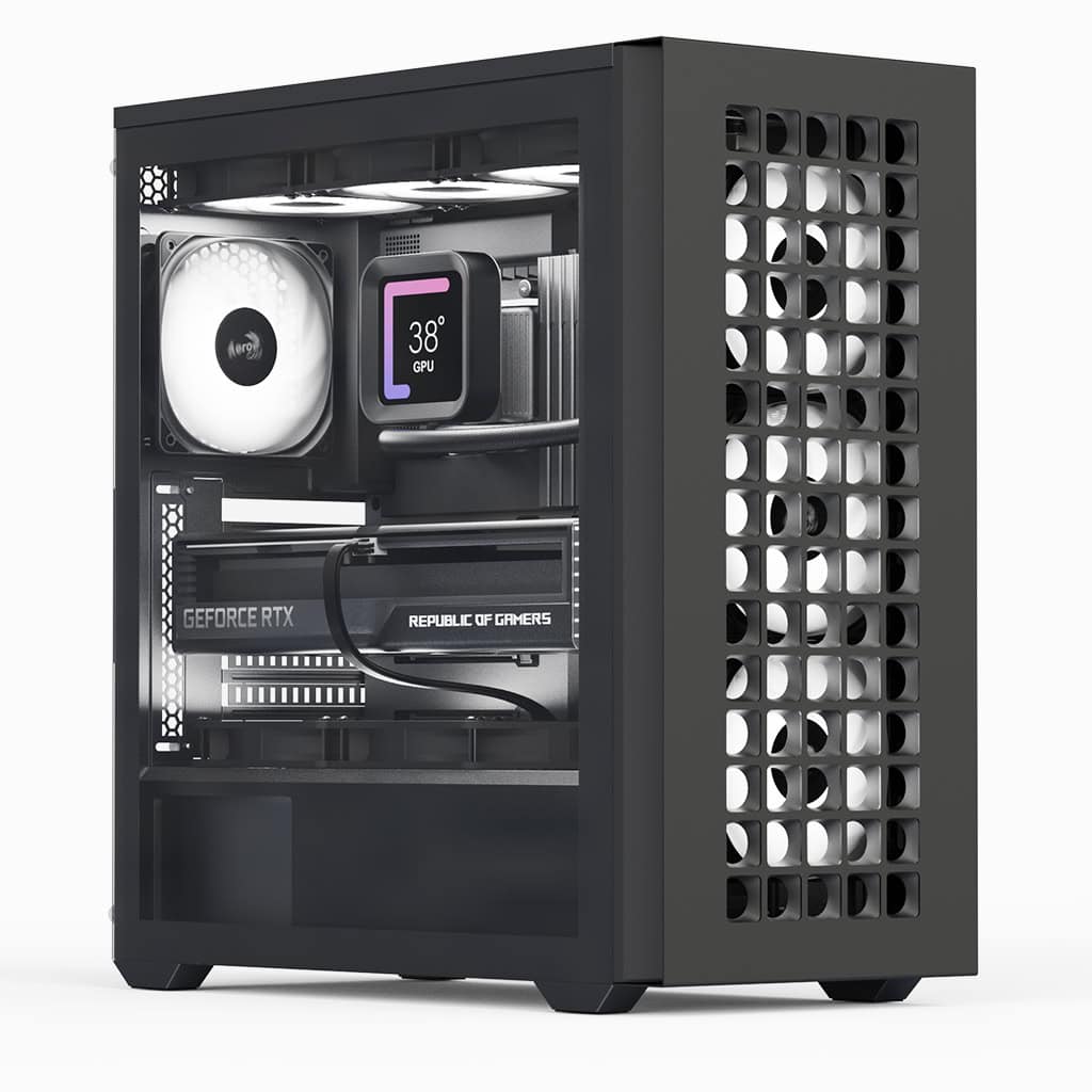 Picture of Aerocool ACCM-DS02043.11 Mid-Tower Computer ABS Case - Black
