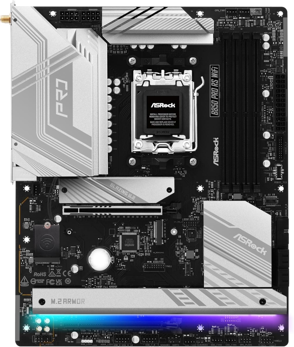 Picture of ASRock B850 PRO RS MB B850 Pro RS AMD B850 AM5 256GB DDR5 ATX Motherboard