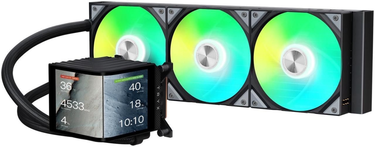 L-P360A-AS3M-G1K Panorama ARGB 360 mm Liquid Cooler Fan - Black