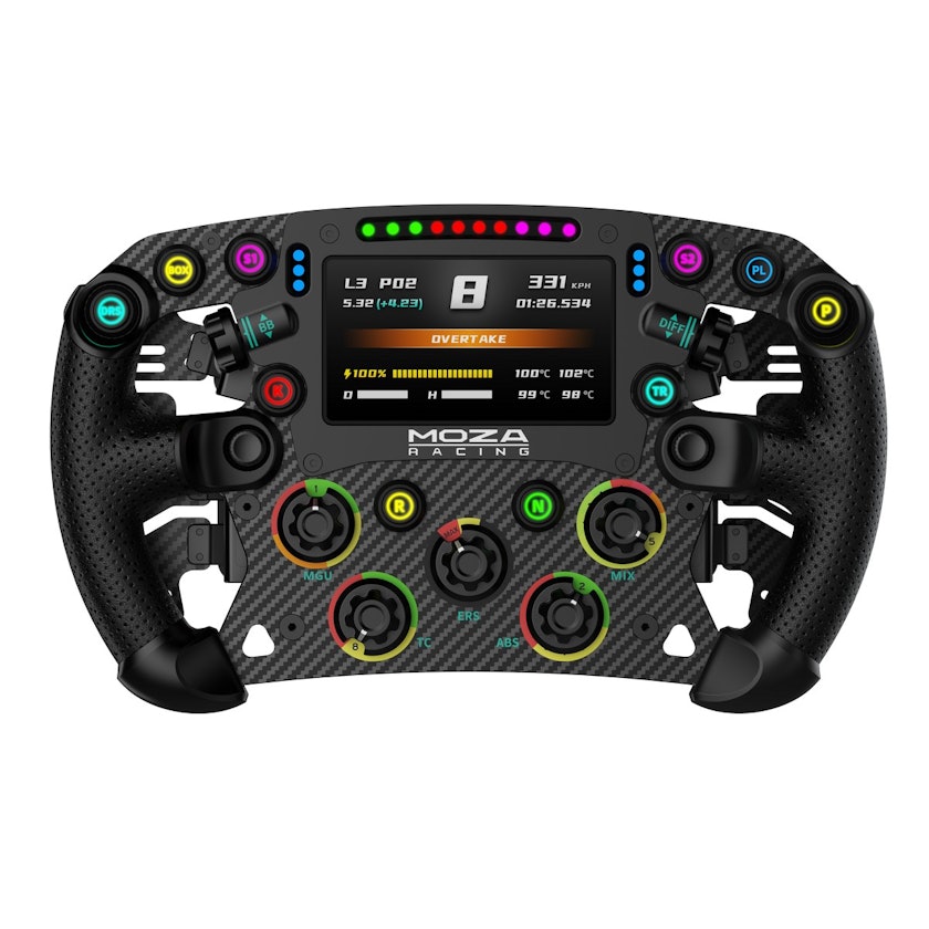 Picture of Moza Racing RS068 280 mm V2 Formula Wheel with Standard 4.3 Display