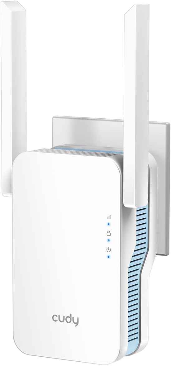 Picture of Cudy RE1200 1.2 Gbps Home Signal Booster Wi-Fi Extender - Dual Band 5GHz-2.4GHz - White