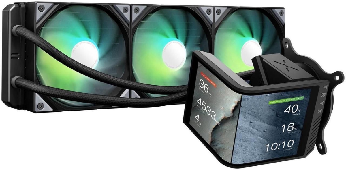L-P360L-AM3M-G0K Panorama SE 360 ARGB Liquid Cooler Fan - Black