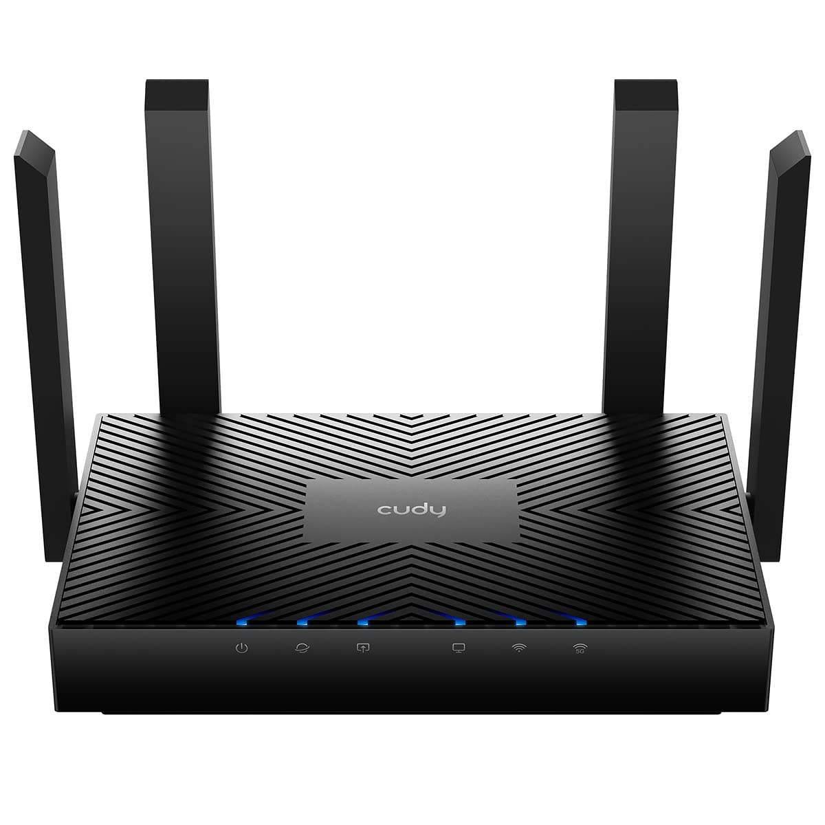 Picture of Cudy WR3000 802.11ax Internet 160MHz MU-MIMO OFDMA Wire Guard Dual Band Mesh Wi-Fi 6 Router&#44; OpenVPN - Black