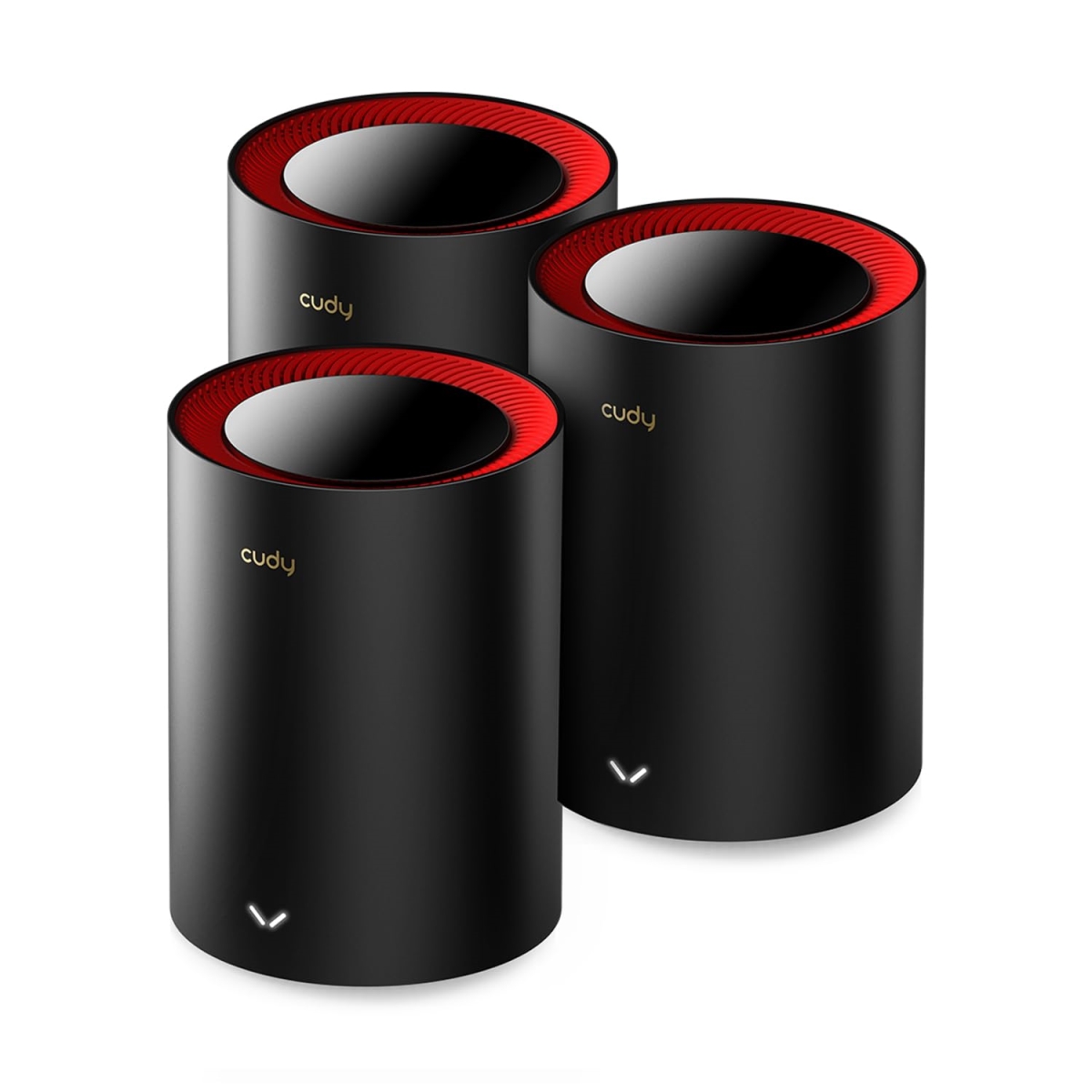 M3000-3-PACK 2.5G Mesh System Wi-Fi 6 Backhaul Ethernet 1Gig Plus Internet, Black - Pack of 3