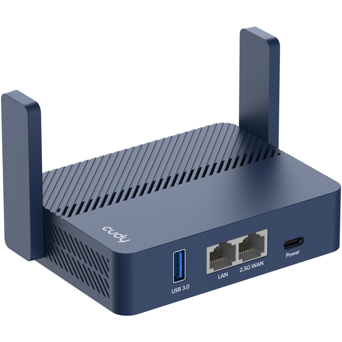 Picture of Cudy TR3000 Pocket-Sized Wi-Fi 6 Wireless 2.5GbE Travel Router with USB Dual-Band - Gray