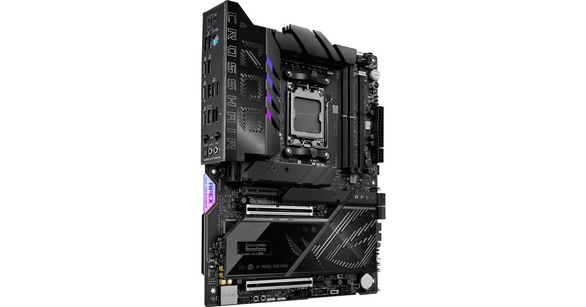 Picture of Asus Tek ROG CROSSHAIR X870E APEX Rog Crosshair X870E Apex AM5 ATX Motherboard&#44; Black