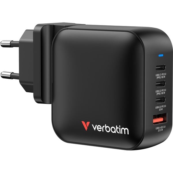 Picture of Verbatim 32231 100W 4Port Mini GAN Charger