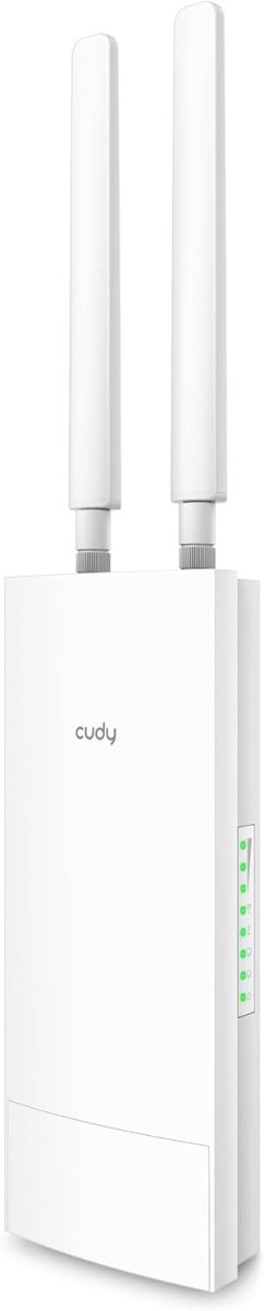 Picture of Cudy LT700 OUTDOOR 4G LTE Cat 6 Gigabit Modem Wi-Fi Router with SIM Card Slot&#44; Detachable Antennas - Passive PoE Adapter - White