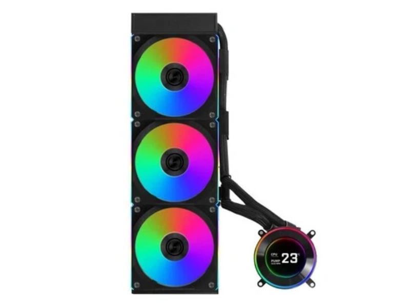Lian-Li HS2LCD36RB 2.1 LCD Radiator Fan, Black