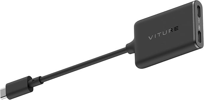 Picture of Viture ONE-XRIP-ADP-BLK AC USB-C to Glasses & Pro Charging Adapter - Black