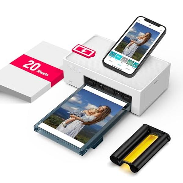 DHP512W-US1 Amber M200 4 x 6 Instant Photo Printer with Battery - White
