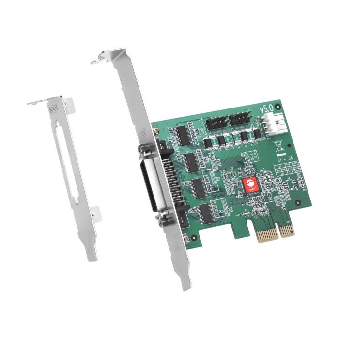 JJ-E40011-S6 DP CyberSerial 4S PCIe Brown Box Express Card, Green