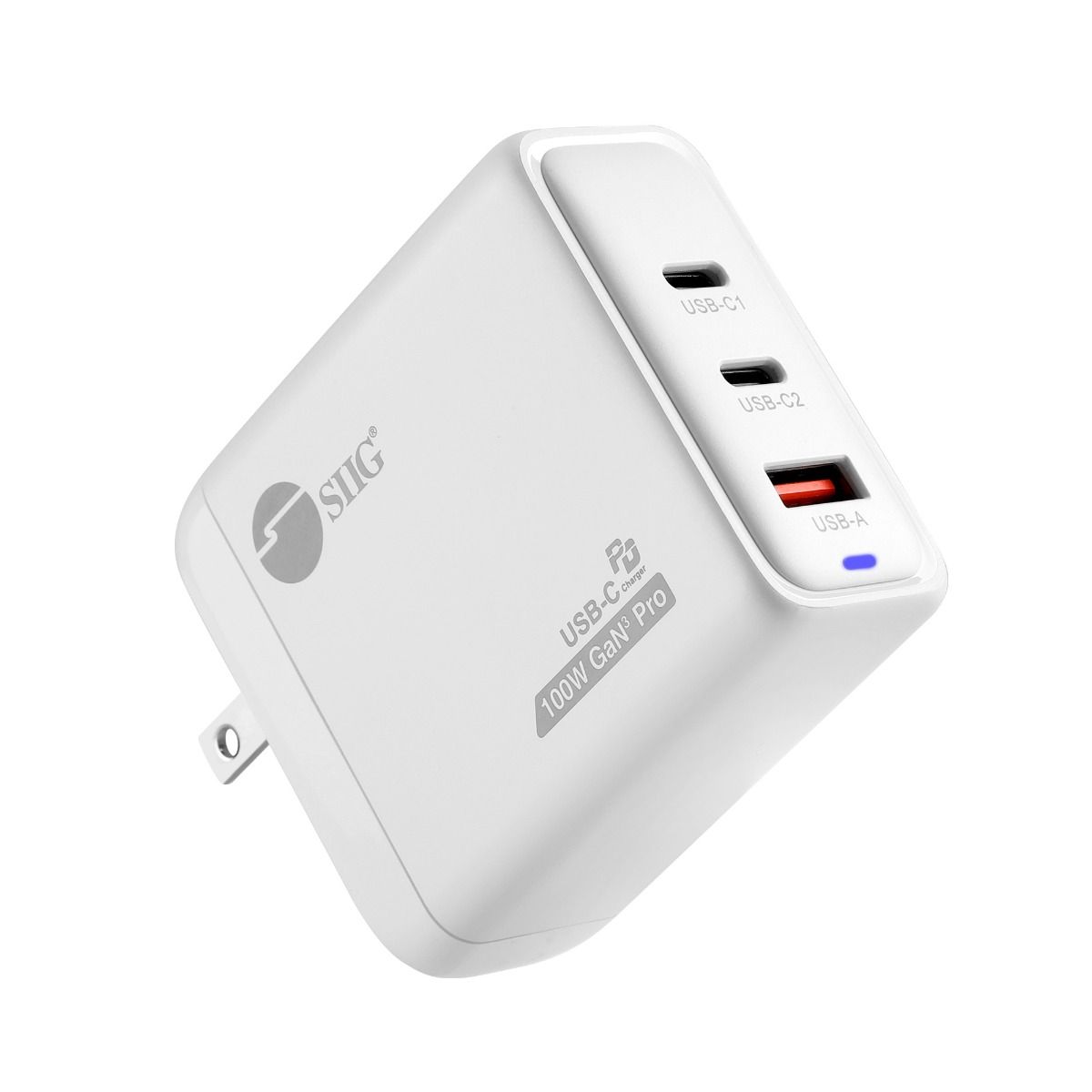 AC-PW2511-S1 100W GaN 3C1A PD Combo USB Power Charger, White