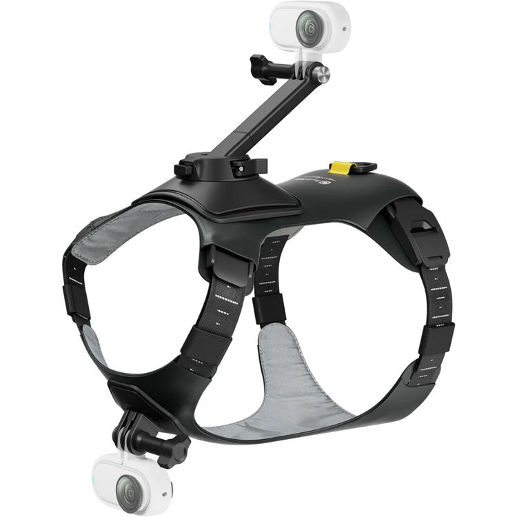 Insta360 Pet Harness Mount Adjustable Dual-Mounting [Compatible with Action Cameras] - Black
