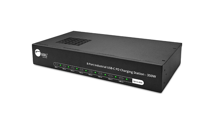 ID-US0E11-S1 350W 8-Port Industrial USB-C PD Charging Station
