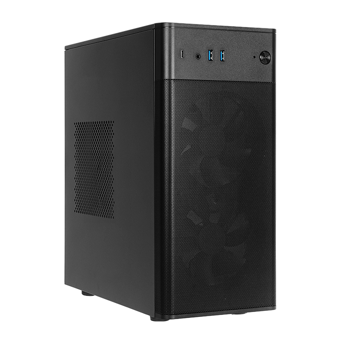 In-Win CT712.CQ450C Small Form Factor Micro-ATX Mini Tower, Black