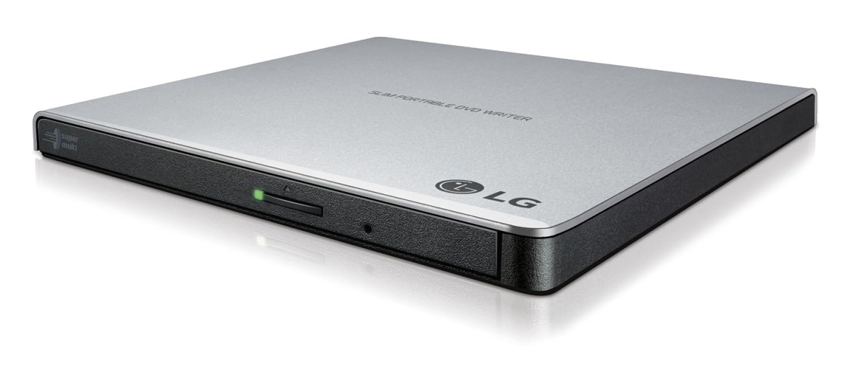 LG Electronics GP65NS78 USB 2.0 External Slim Portable 8x DVD-RW Writer Drive, Silver